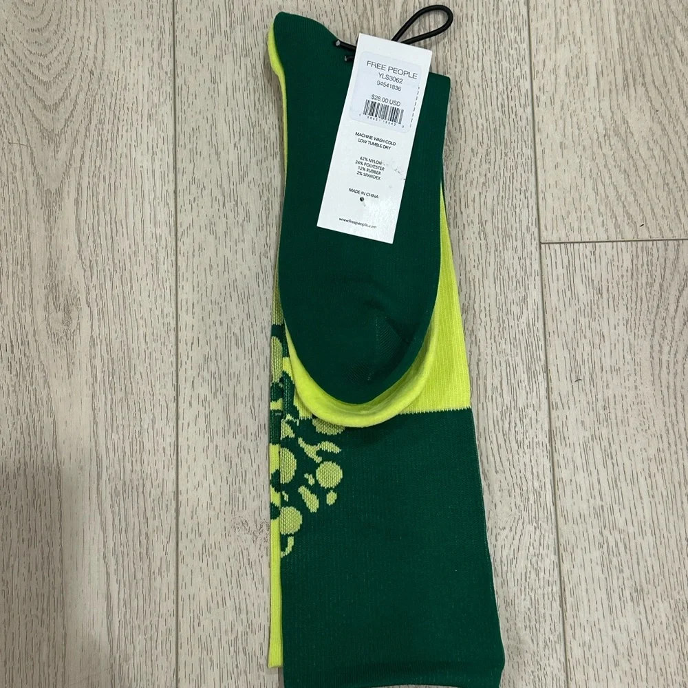Free People Colorblock Tall Socks